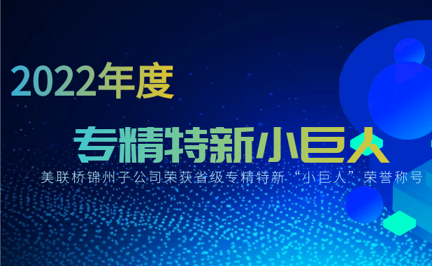聚焦高质量生长，，，，，行远自迩、踔厉高昂——锦州超凡娱乐官网汽车部件有限公司荣获省“小巨人”称呼